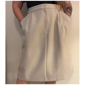 Vintage 90s Blair Light Brown Tan Beige Skirt XL Petite